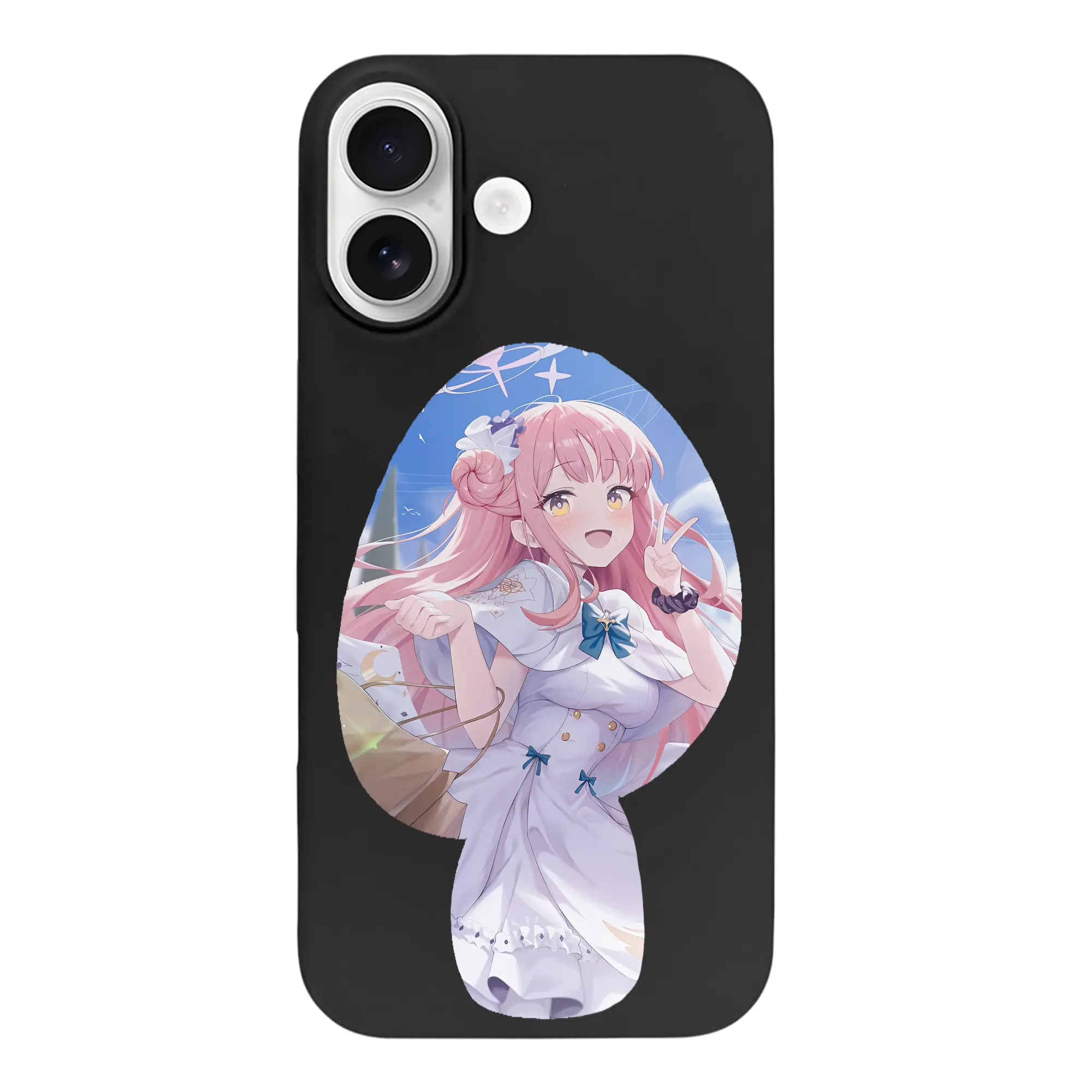 ブルーアーカイブ グッズ 聖園ミカ - iPhone 17 シリーズ シリコンケース 薄型 耐衝撃 指紋防止 ソフトタッチカバー 精密フィット 傷防止 保護ケース iPhone 17/17 Air/17 Pro/17 Pro Max 対応